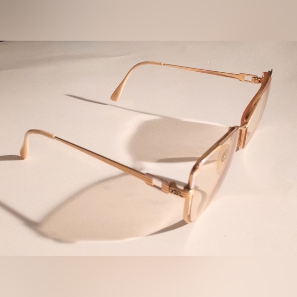Vintage YSL Yves Saint Laurent Women's Goldtone Frames Eyeglasses Sunglasses - Picture 12 of 12